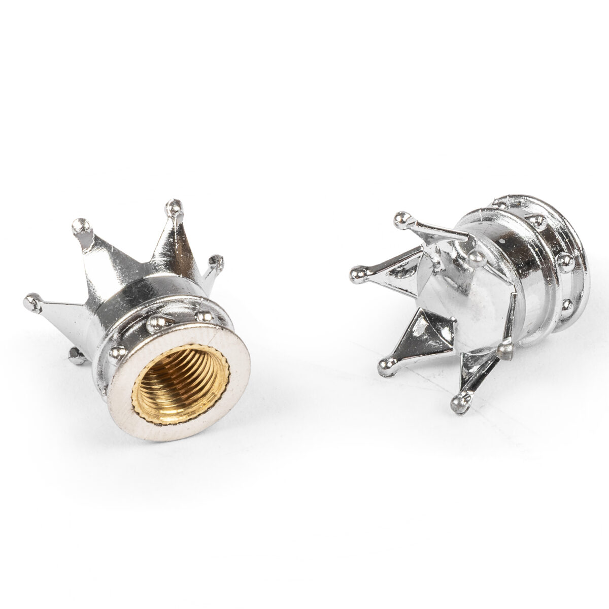 Mooneyes Crown Valve Caps, Pair