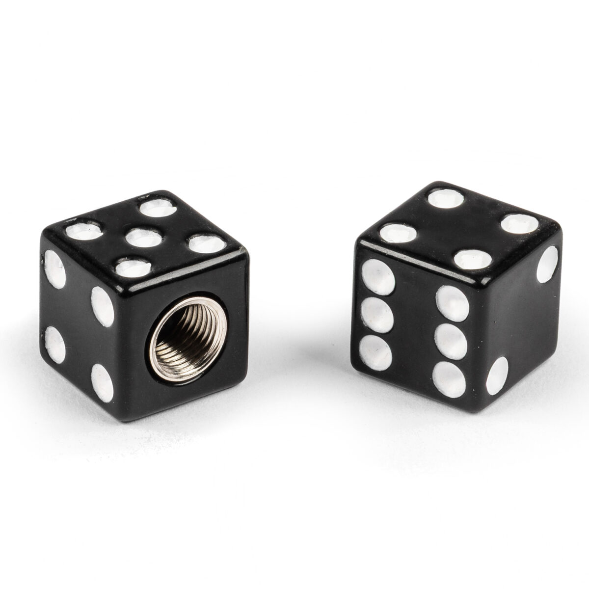Black Dice Valve Caps, Pair