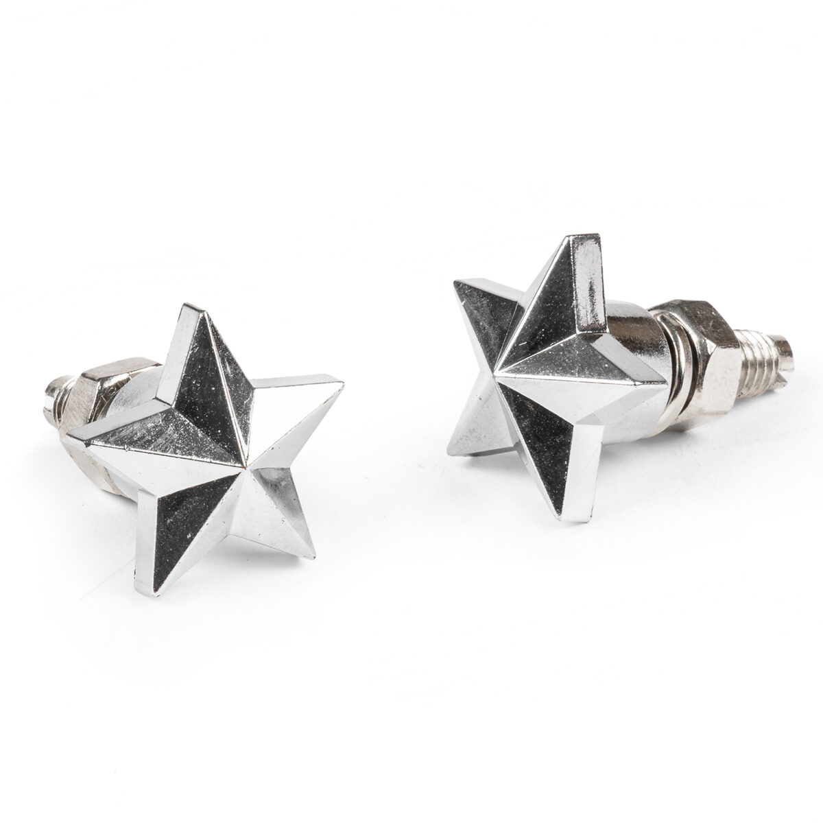 Mooneyes Star License Plate Bolts , Pair