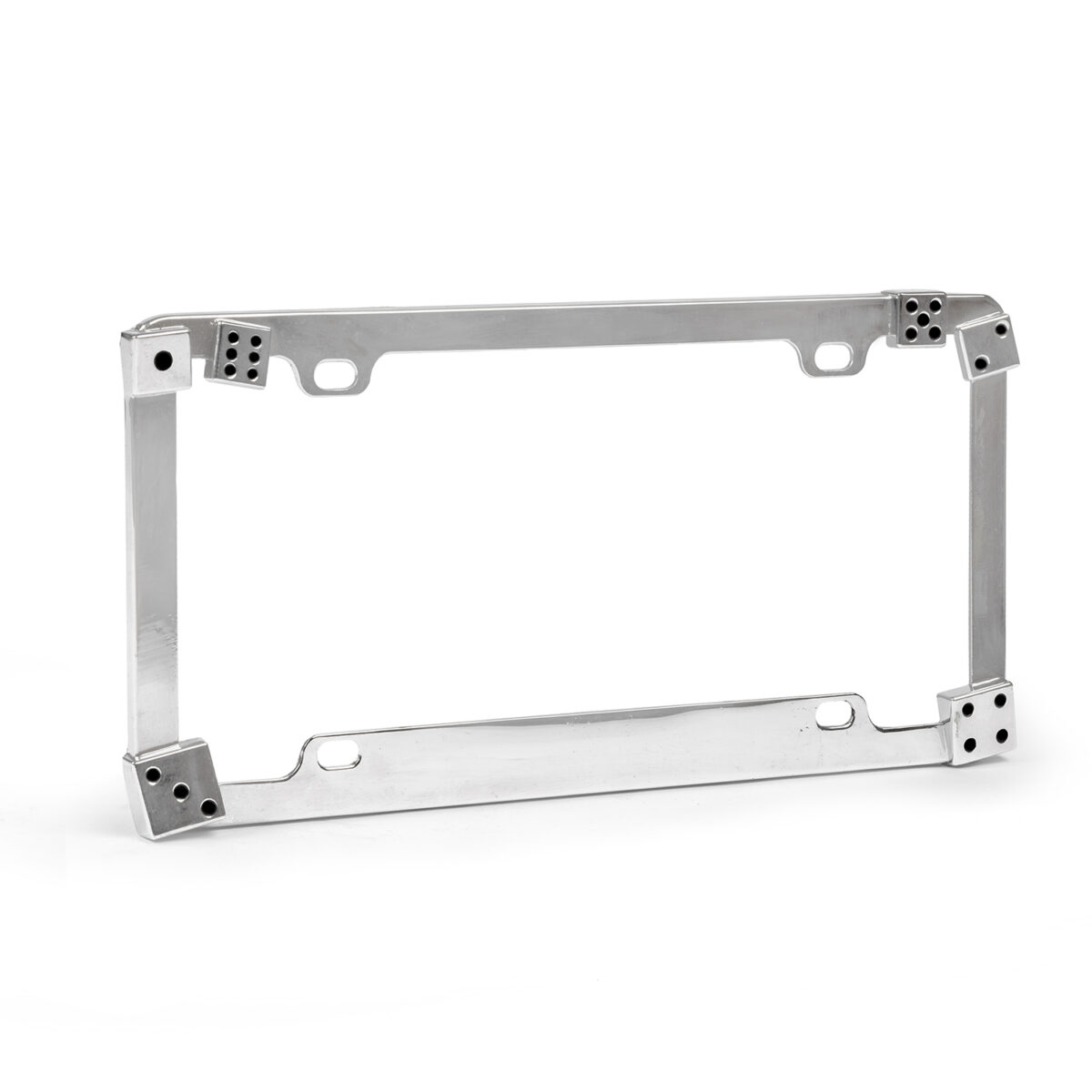 Chrome Dice US Style License Plate Frame