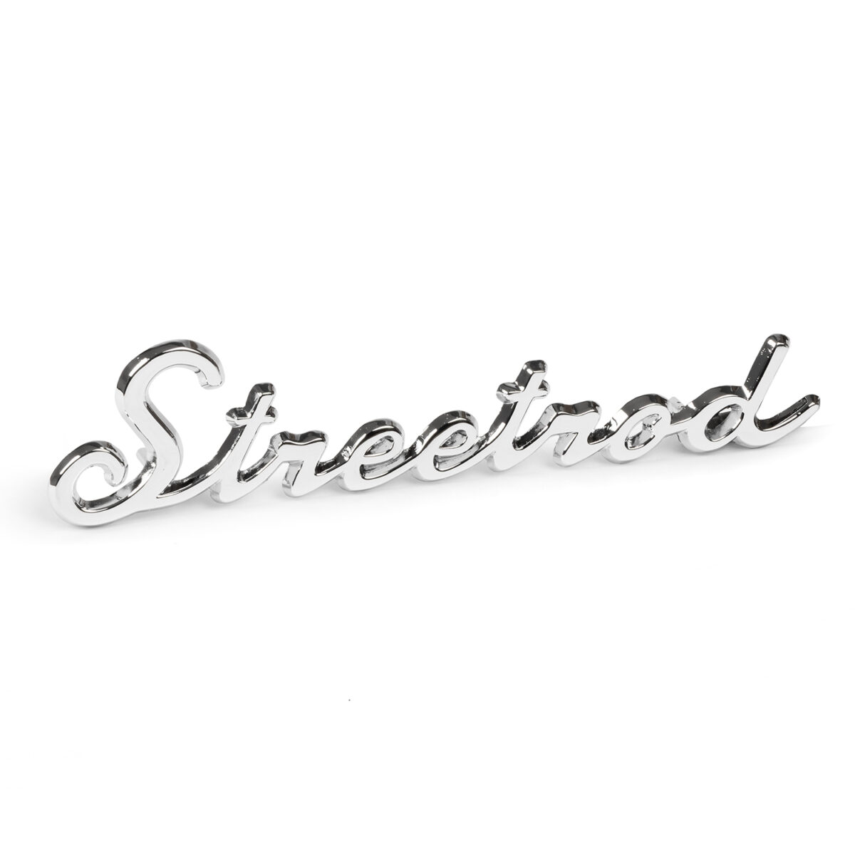 Streetrod Badge Script Chrome Badge Emblem