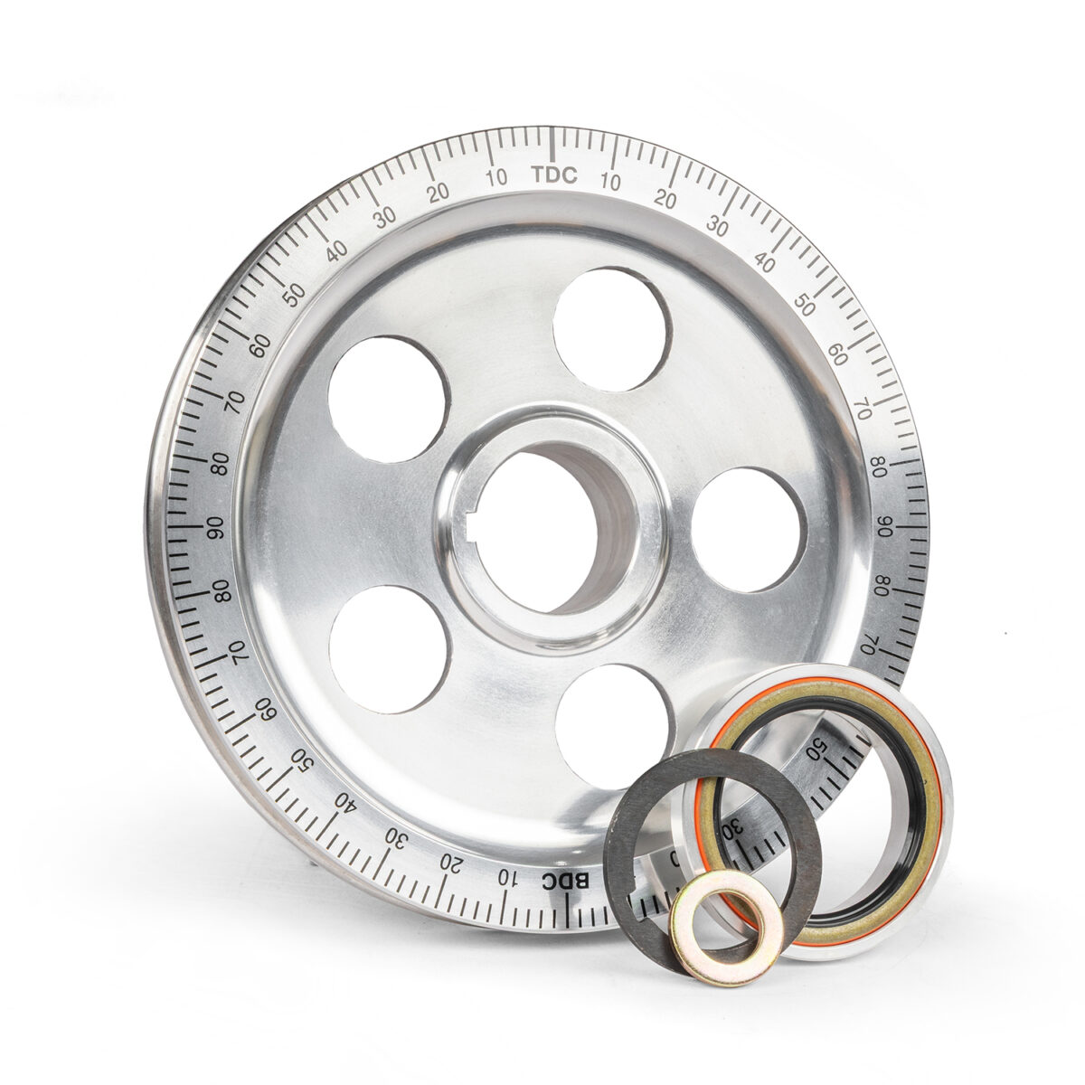 T1 Crank Pulley, Silver, Sand Seal with Seal Adaptor