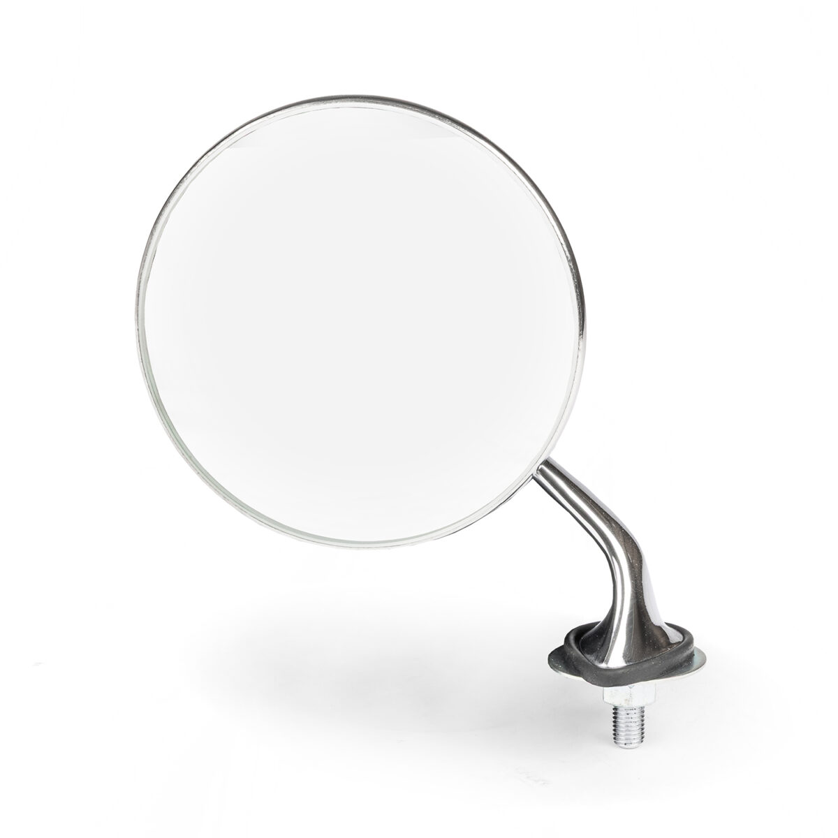 4" Round MG Style Stainless Steel Exterior Door Mirror, Left