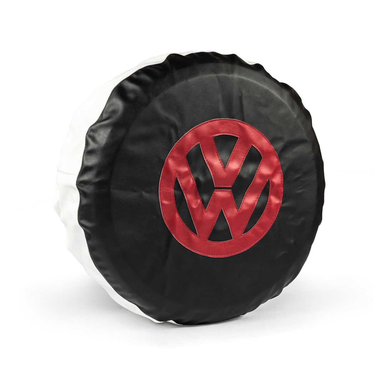 T2 Bay Window Camper Spare Wheel Cover Black with Red Logo
