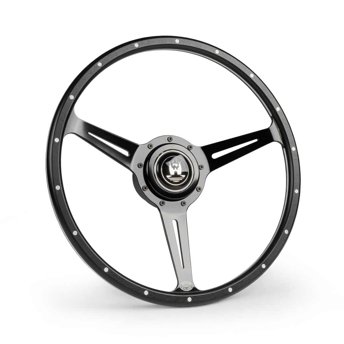 1974-79 Bay Window 16" Deluxe Black Wolfsburg Steering Wheel