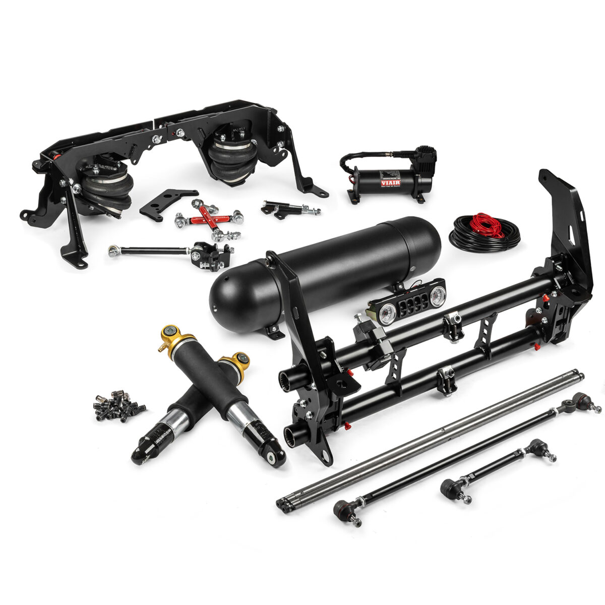 1956-74 Type 3 / 34 Stock Width Deluxe Cantilever Swing Axle / IRS Air Ride Kit, Bolt on