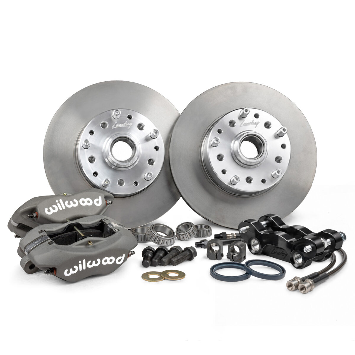 1968-79 Bay Window Titan Wilwood 5x130 / 5x112 4-Piston Front Disk Brake Kit