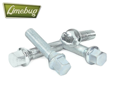 M14 x 1.5mm 50mm Long Wheel Bolts x4 Chrome Tapered Alloy Wheel Taper 60 Degree