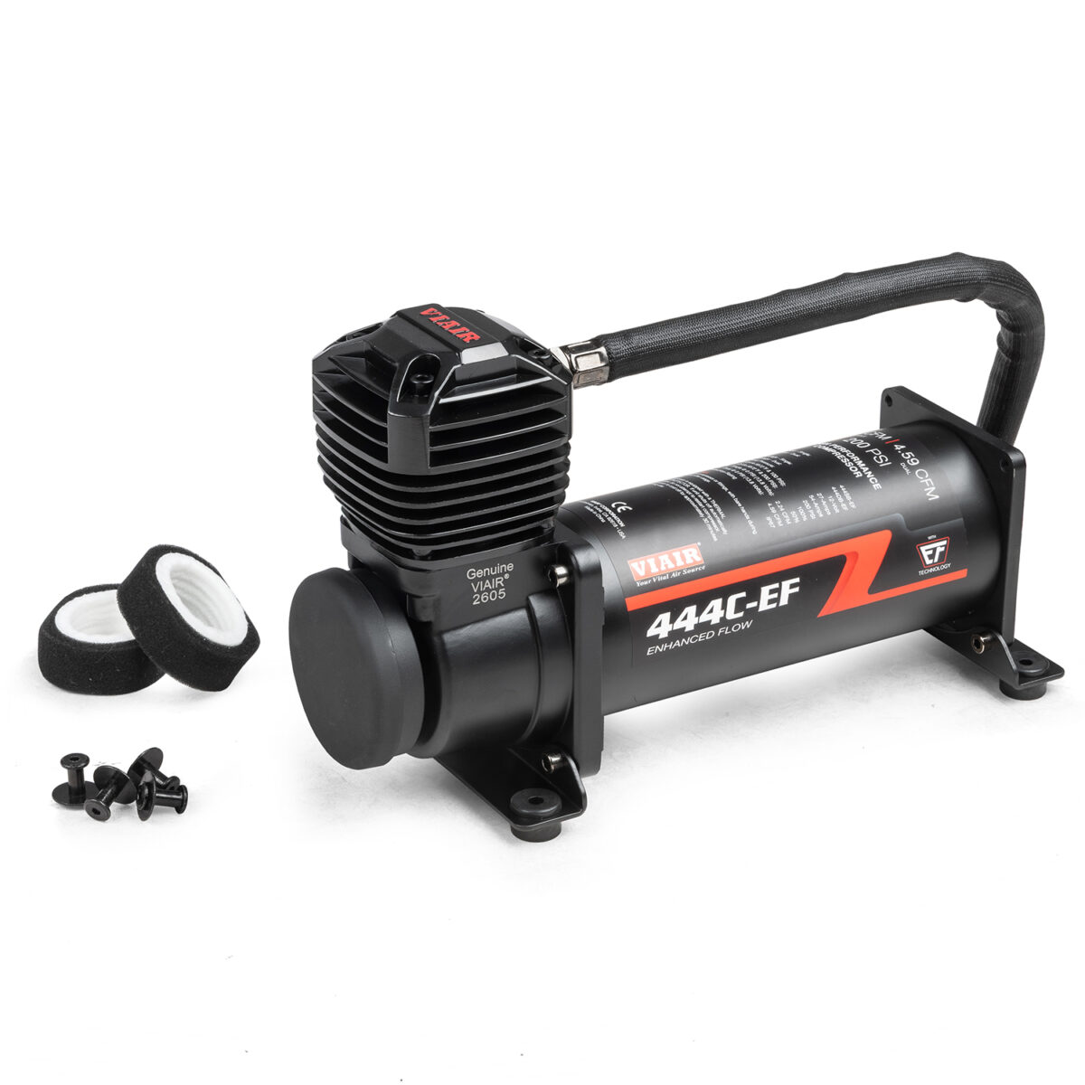 Viair Stealth Black 444C EF Enhanced Flow Air Compressor (200PSI)