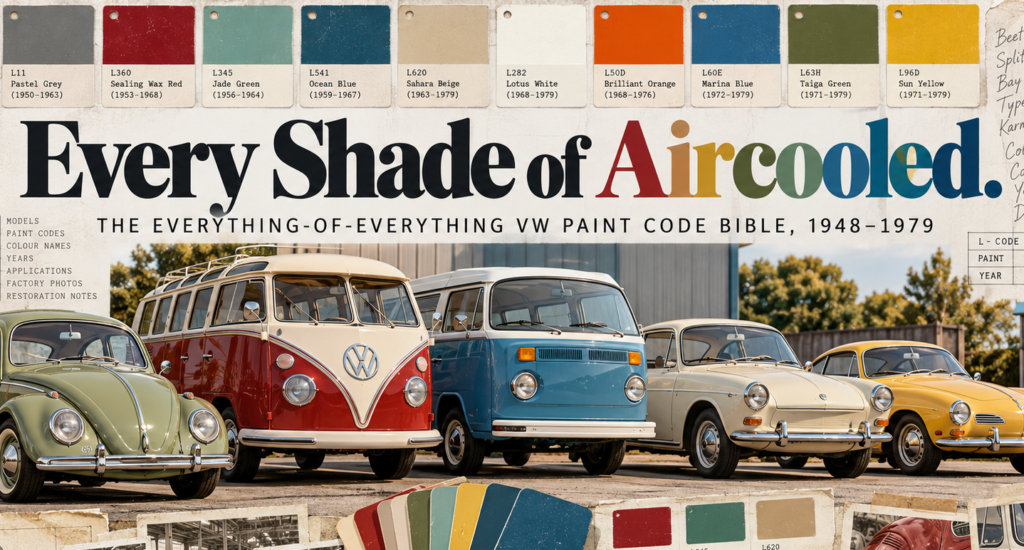 Classic VW paint colours