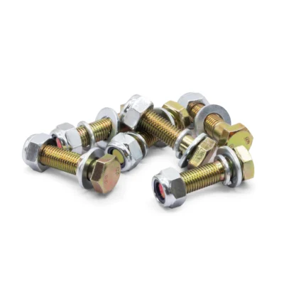 Spring Plate to Rear Axle Nut and Bolt Hardware Mounting Kit