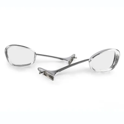 1950-79 Beetle Hooded Albert Swan Neck Mirrors, Pair