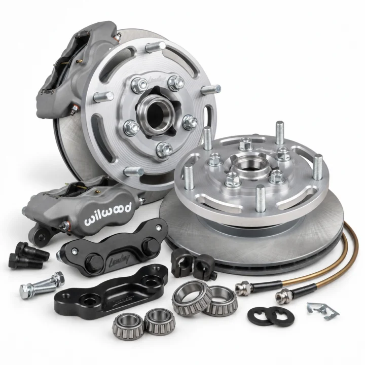 1968-79 Bay Window Titan Wilwood 5x205 4-Piston Front Disk Brake Kit